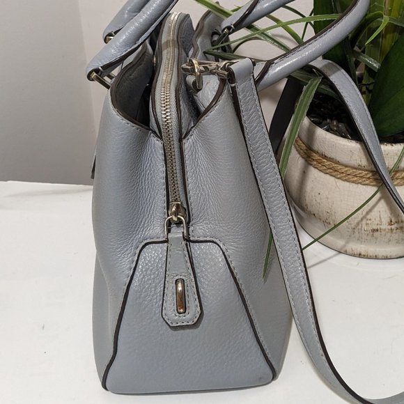 Michael Kors Convertible Tote Large Mercer Shoulder Bag Denim Blue - Picture 4 of 16